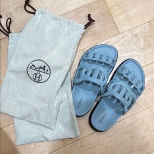 Hermès Black Textured Sole